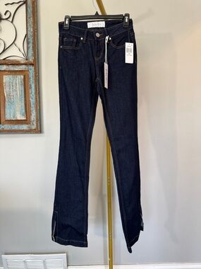 Indigo Rein mid rise Dark Blue Bootcut Jeans NWT 3/25